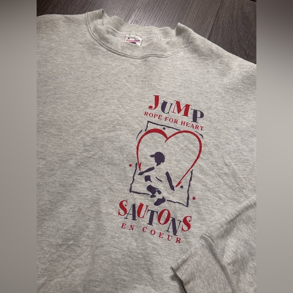 Vintage Jump Rope for Heart Crewneck Sweater - Picture 2 of 4